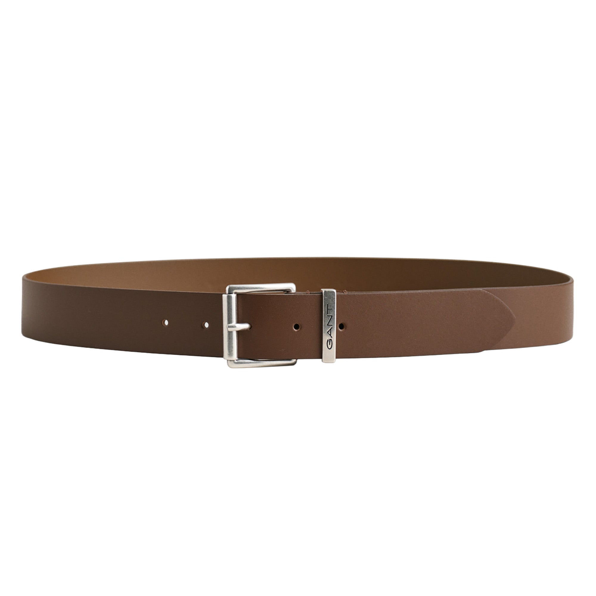 GANT Herren Gürtel - Logo Leather Belt, Ledergürtel, Schnalle mit Logo-Gravur