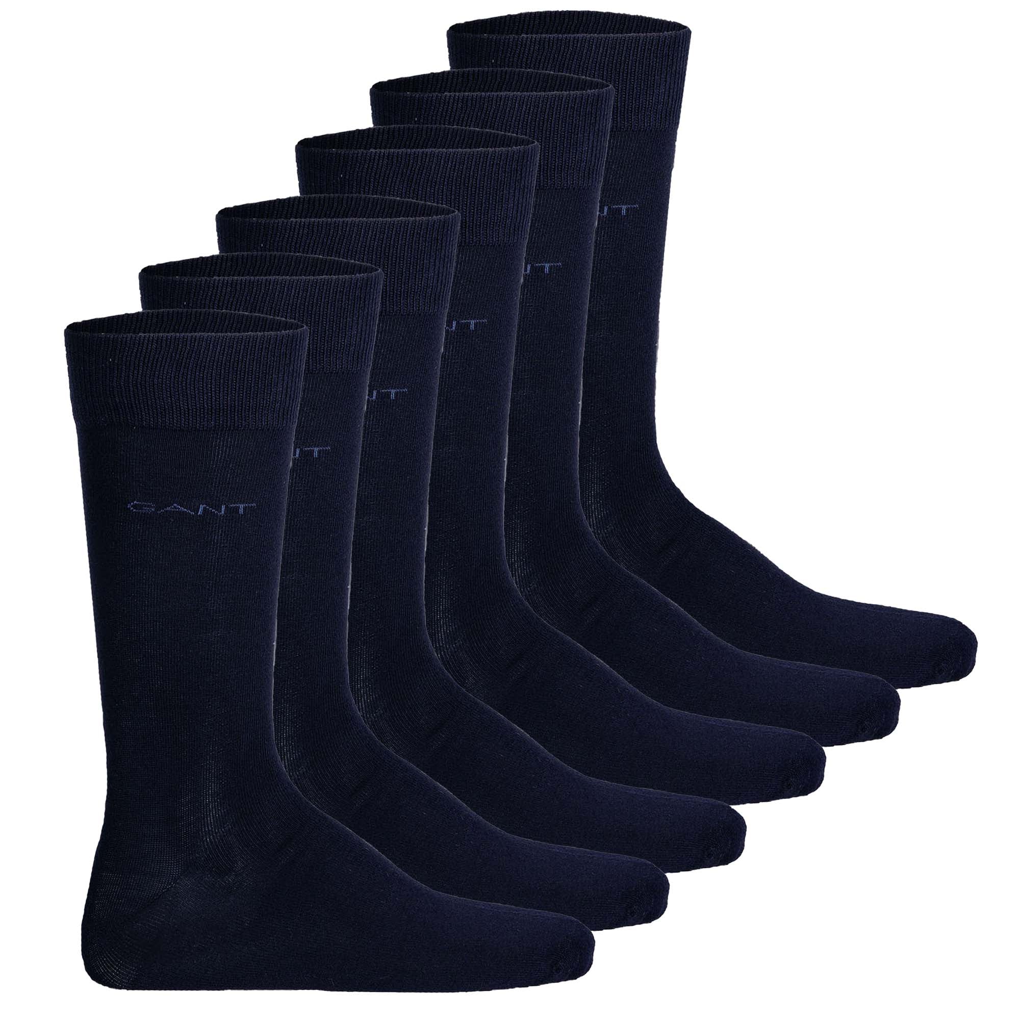 GANT Herren Socken, 6er Pack - Soft Cotton Socks, Strümpfe, einfarbig