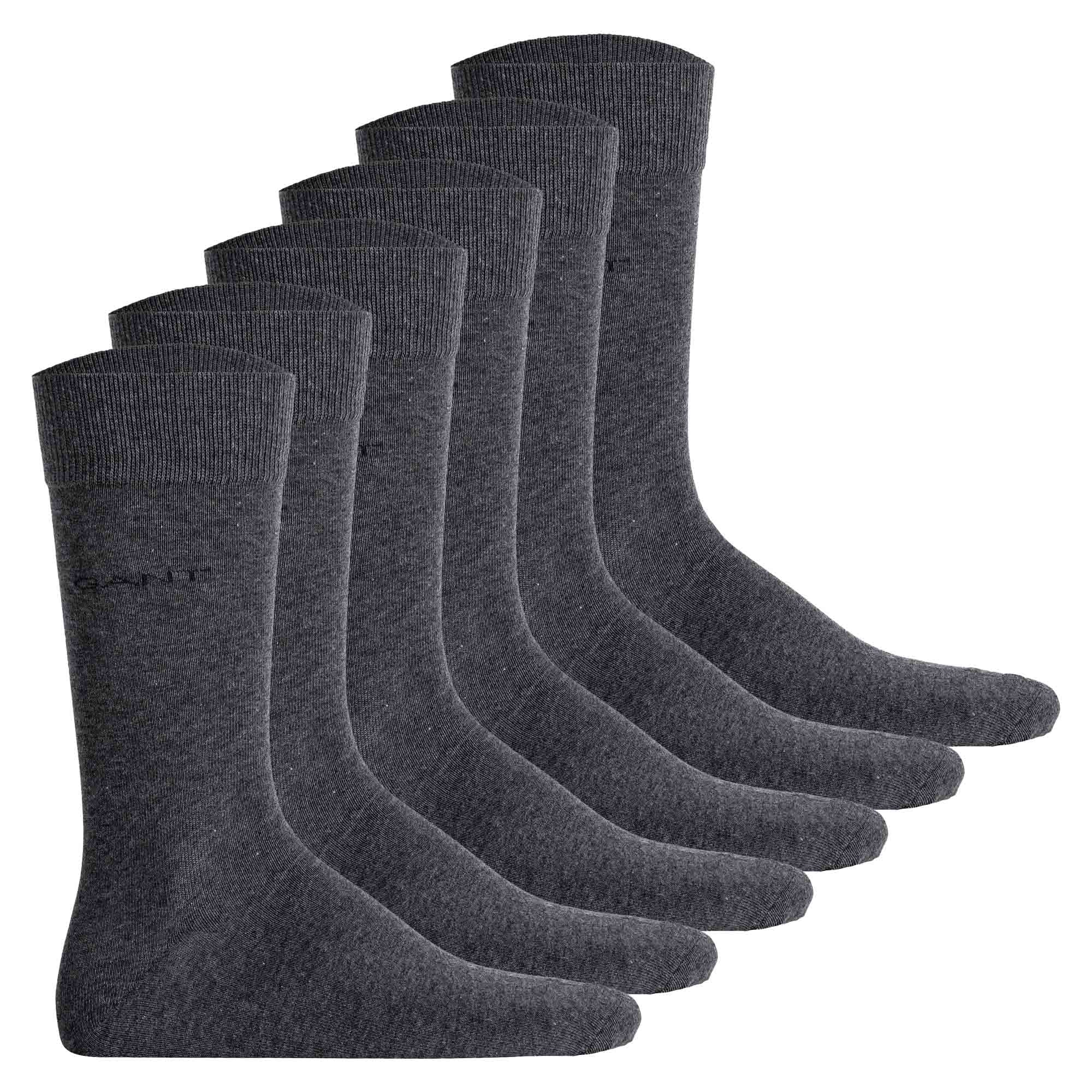 GANT Herren Socken, 6er Pack - Soft Cotton Socks, Strümpfe, einfarbig