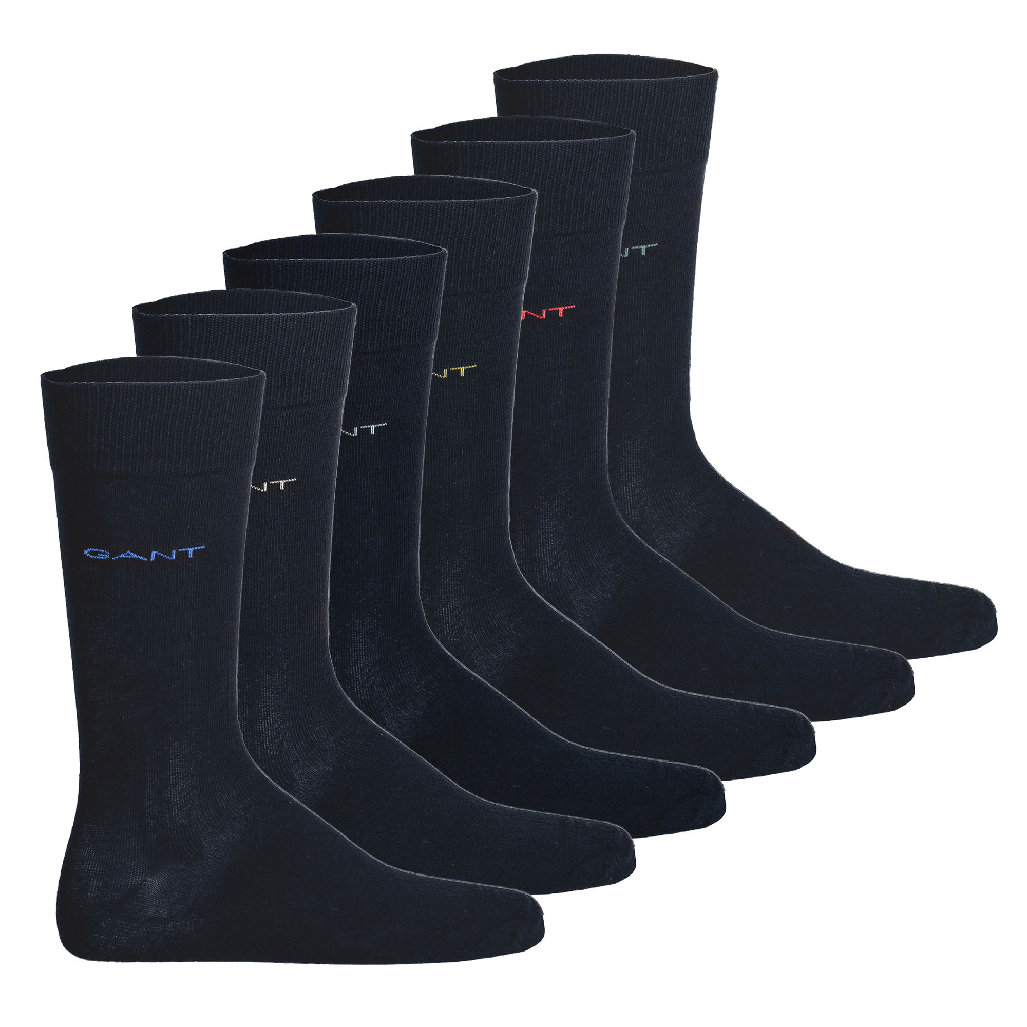 GANT Herren Socken, 6er Pack - Soft Cotton Socks, Strümpfe, Logo, einfarbig