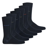 GANT Herren Socken, 6er Pack - Soft Cotton Socks, Strümpfe, Logo, einfarbig