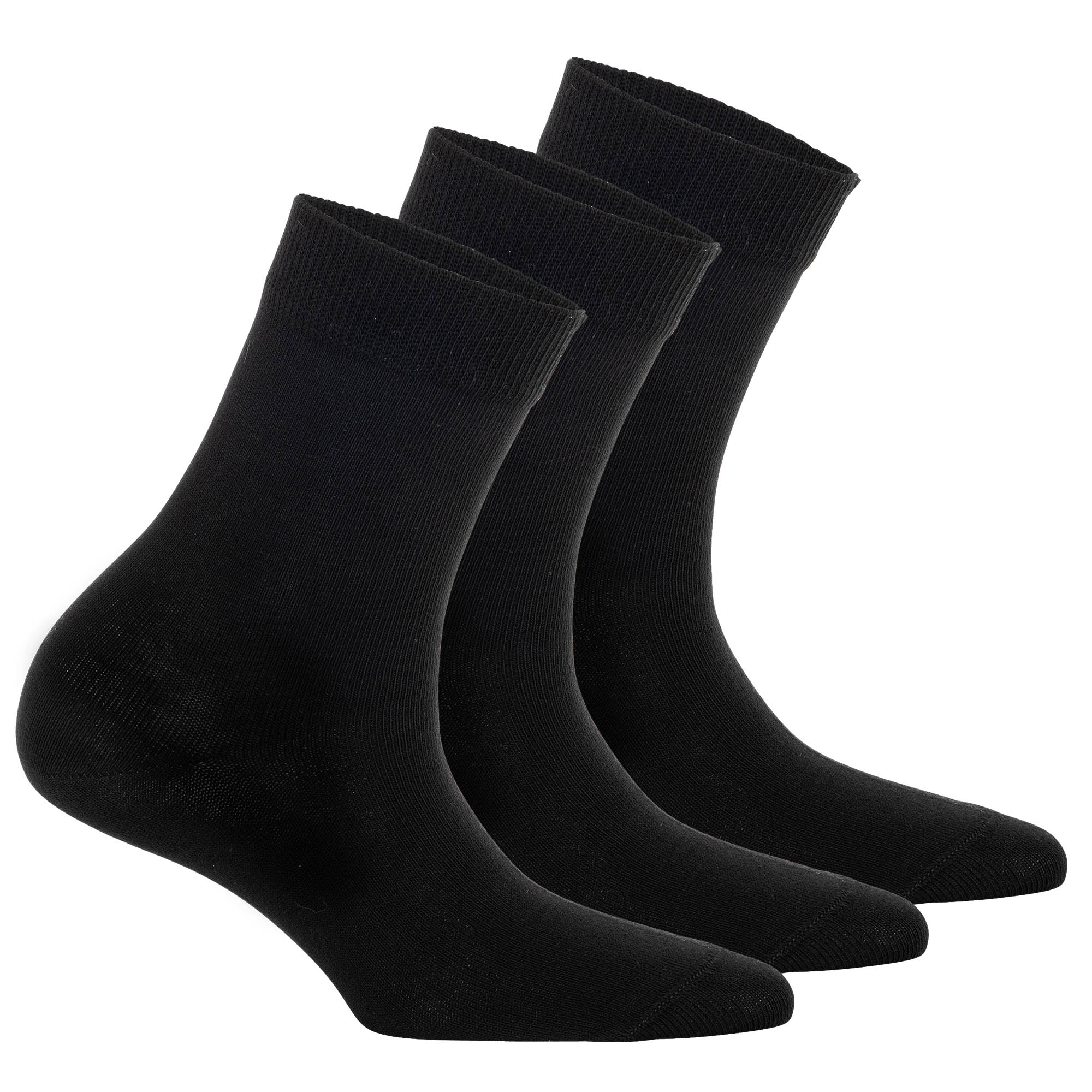 Tamaris Damen Socken, 3er Pack - Comfort Cotton Socks, Crew Socken, einfarbig