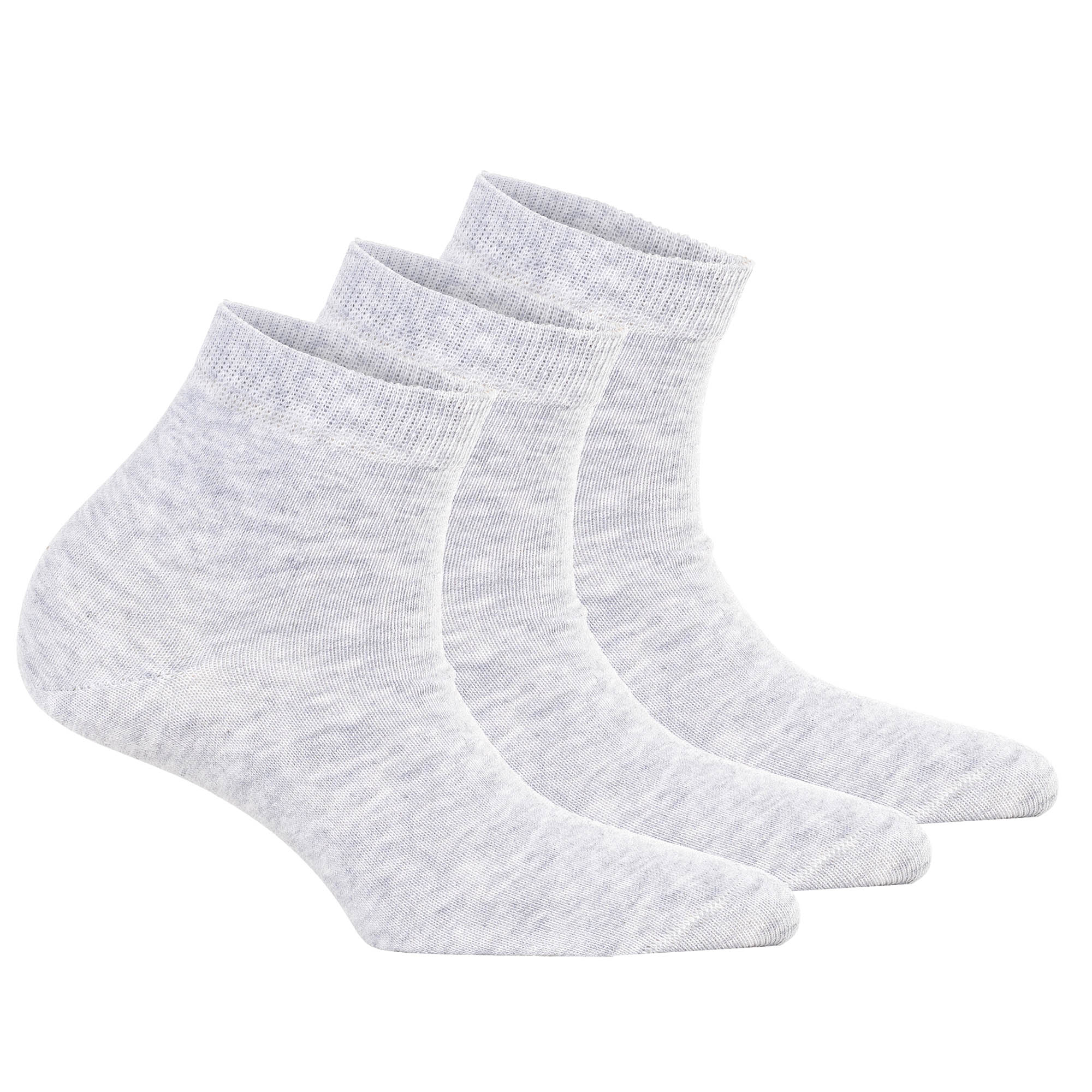 Tamaris Damen Quartersocken, 3er Pack - Comfort Cotton Quarter, einfarbig