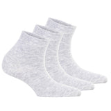 Tamaris Damen Quartersocken, 3er Pack - Comfort Cotton Quarter, einfarbig