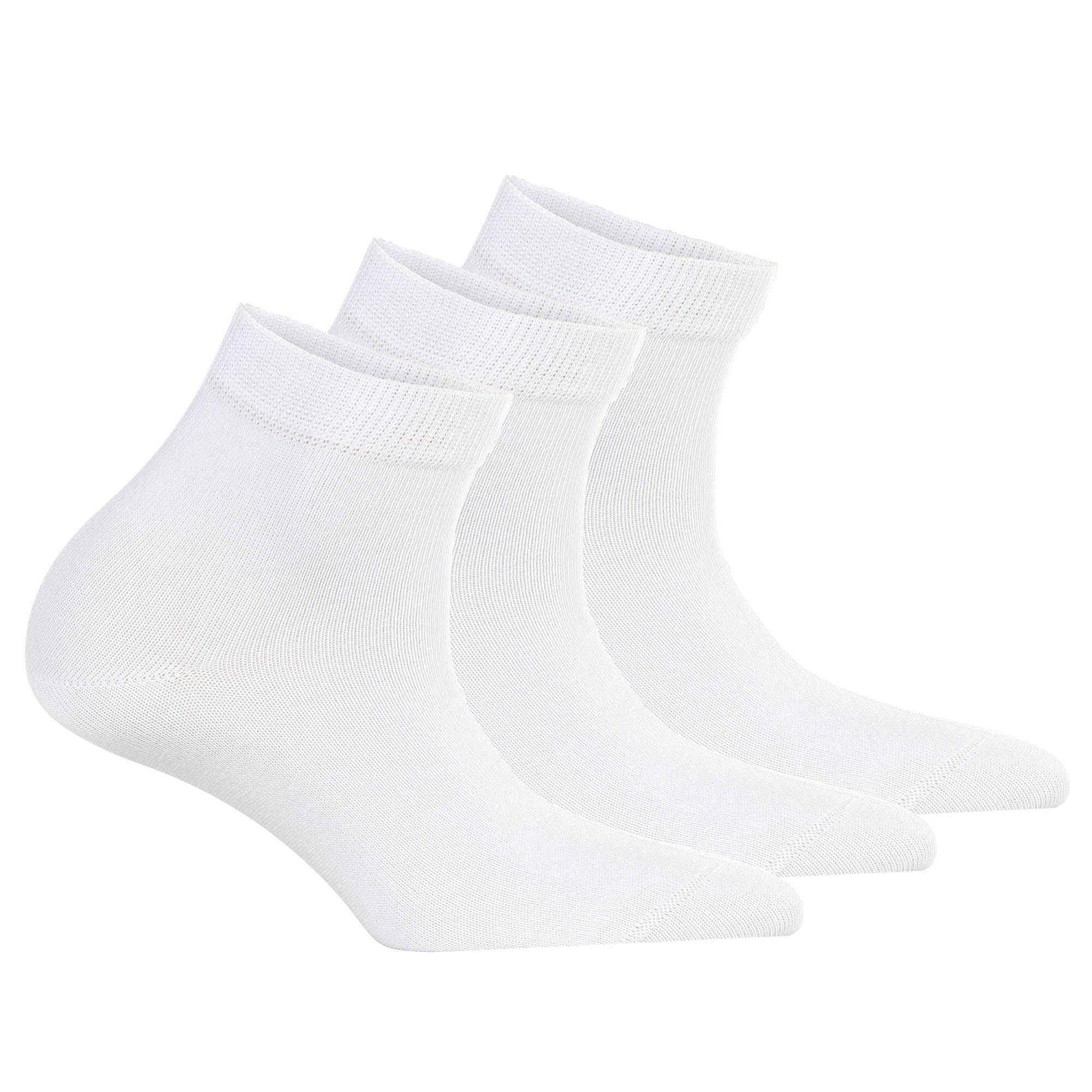 Tamaris Damen Quartersocken, 3er Pack - Comfort Cotton Quarter, einfarbig