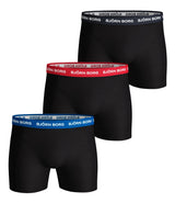 BJÖRN BORG Herren Boxershorts 3er Pack - Pants, Cotton Stretch, Logobund