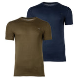 DIESEL Herren T-Shirt 2er Pack - UMTEE-RANDAL-TUBE, Rundhals, kurzarm, Logo