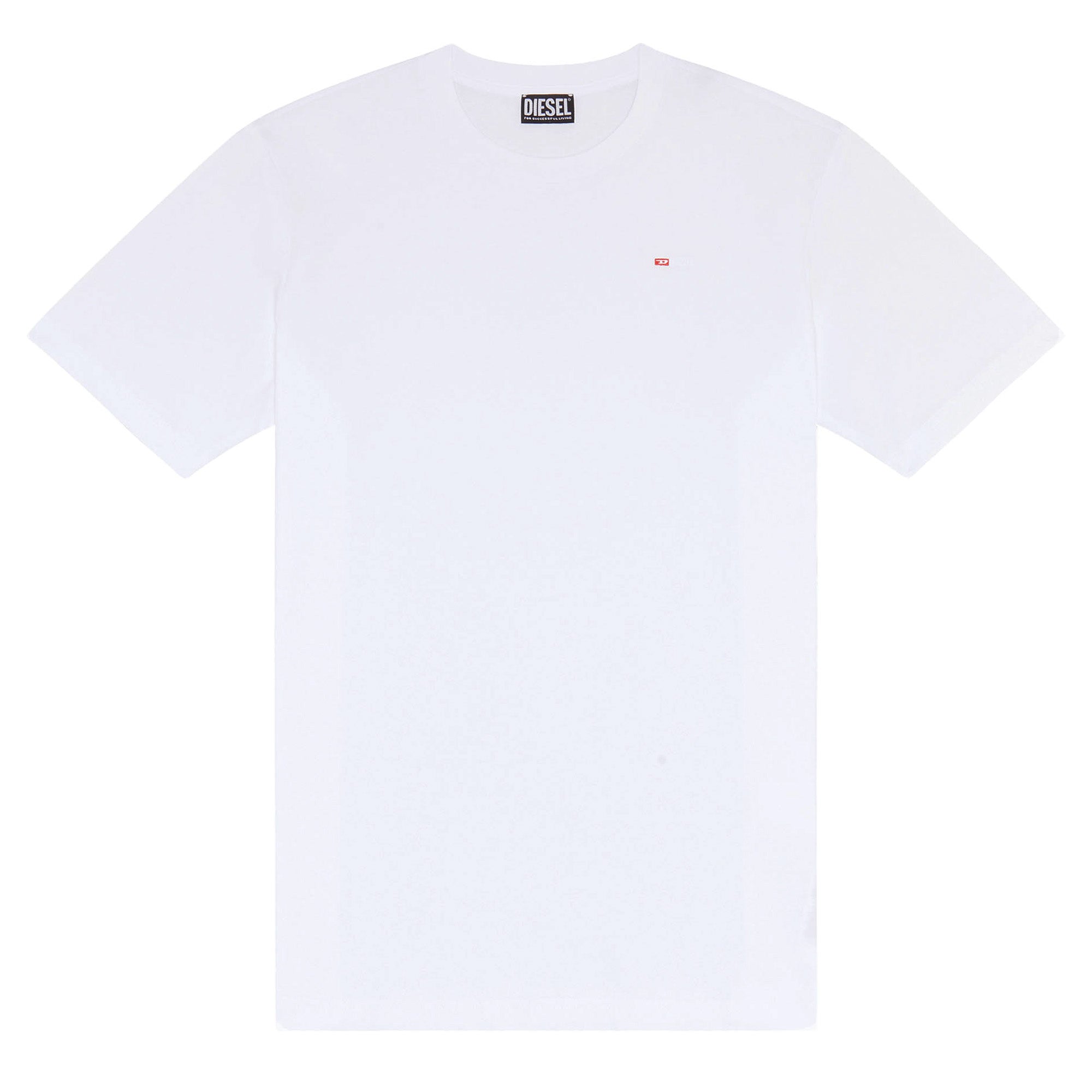 DIESEL Men T-Shirt - T-JUST-MICRODIV, Short Sleeve, Round Neck, Cotton, Plain Color