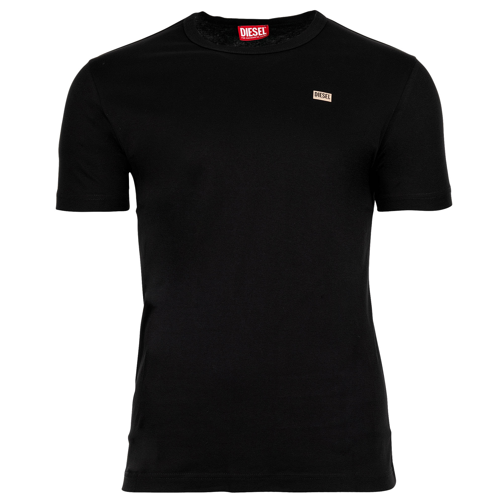 DIESEL Herren T-Shirt - T-MIEGOR-K77, Kurzarm, Rundhals, Logo, Baumwolle, uni