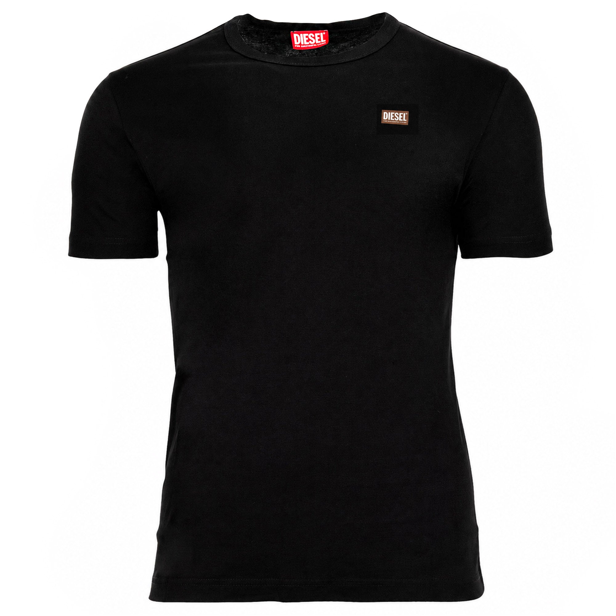 DIESEL Herren T-Shirt - T-MIEGOR-K77, Kurzarm, Rundhals, Logo, Baumwolle, uni