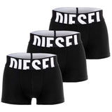 DIESEL Herren Boxershorts, 3er Pack - UMBX-DAMIENTHREEPACK, Trunks, Cotton Stretch, Big Logo