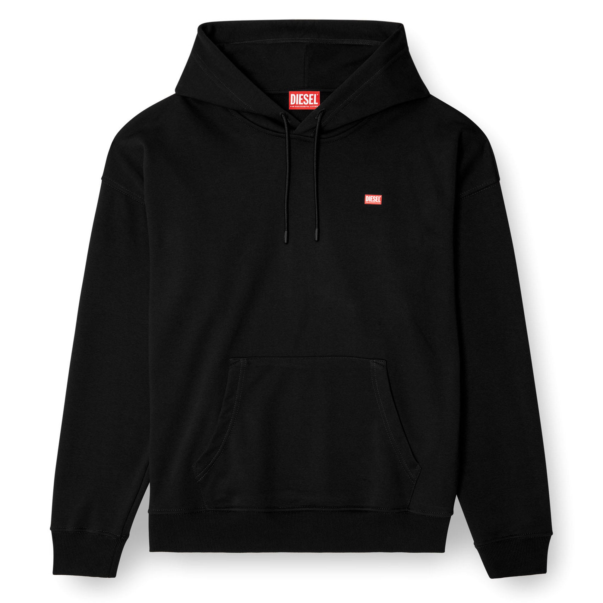 DIESEL Herren Hoodie - ROB HOOD, Sweatshirt, Kapuze, Logo, Baumwoll-Mix