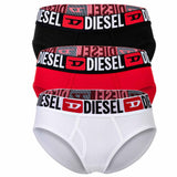 DIESEL Damen Slips, 3er Pack - OXY-D-CORE, Cotton Stretch, Logobund
