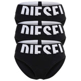 DIESEL Damen Slips, 3er Pack - LOLA-D-POP, Big Logo, Cotton Stretch, einfarbig