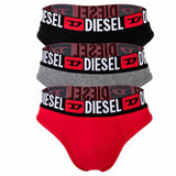 DIESEL Herren Tangas, 3er Pack - RICK-D-CORE, Tanga-Slip, Cotton Stretch, Logo