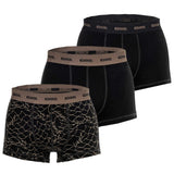 DIESEL Herren Boxershorts, 3er Pack - DAMIEN-UTLT, Trunks, Cotton Stretch, Print