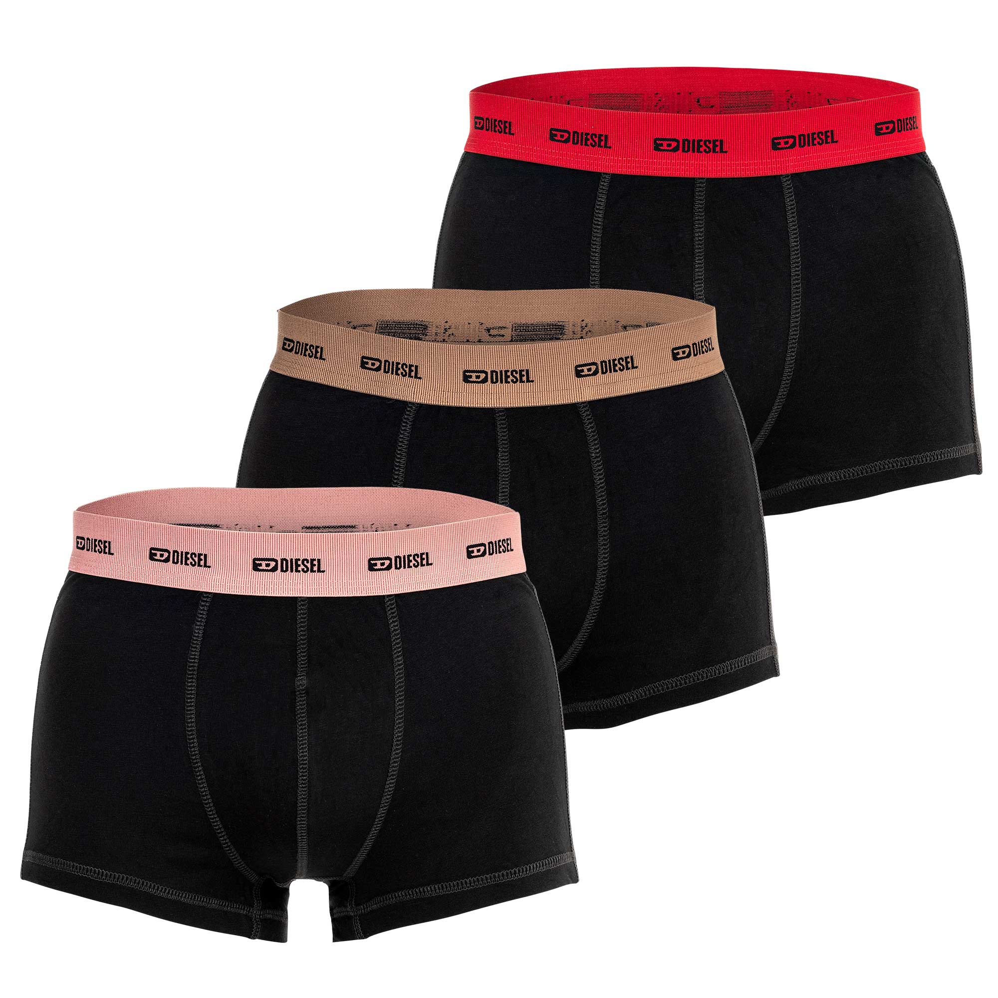 DIESEL Men's Boxer Shorts, 3-Pack - DAMIEN-UTLT, Trunks, Cotton Stretch