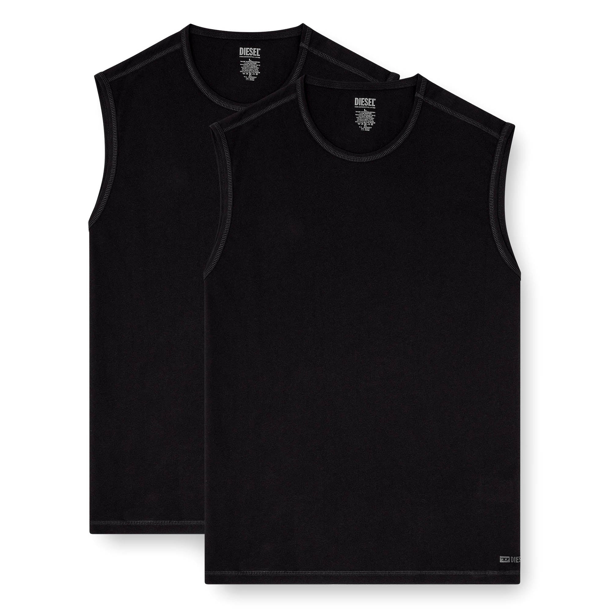 DIESEL Herren Tank Tops, 2er Pack - TOM-UTL, Baumwolle, einfarbig