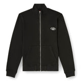 DIESEL Herren Sweatjacke mit Stehkragen - S-GINN-ZIP-IOD, Känguru-Tasche, Fleece, uni