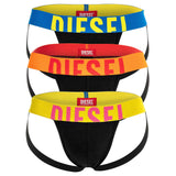 DIESEL Herren Jockstraps, 3 Pack - JOCKY-D-POP, Logobund. Cotton Stretch