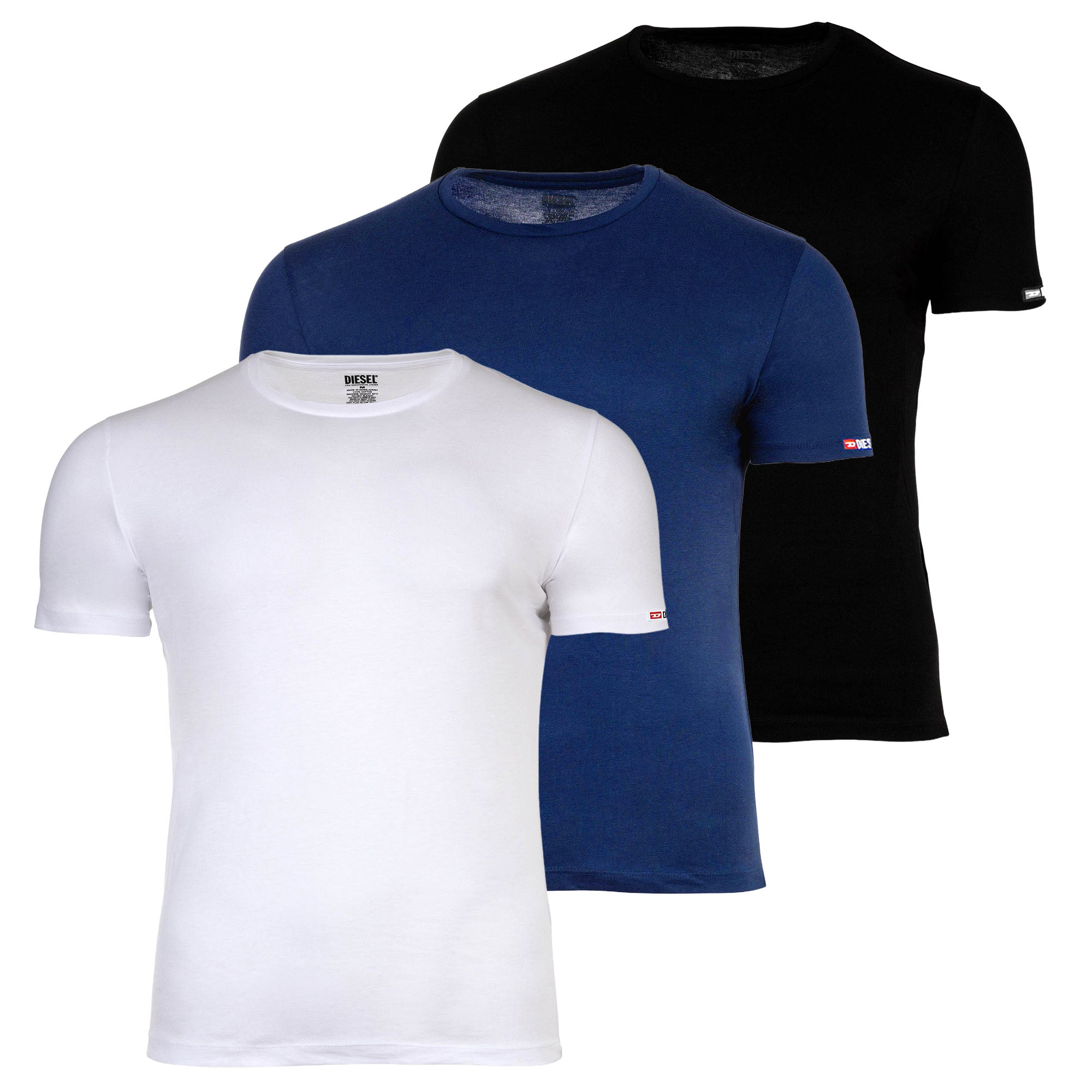 DIESEL Herren T-Shirt, 3er Pack - RANDAL-D-CORE, Unterhemd, Rundhals, kurzarm, Baumwolle
