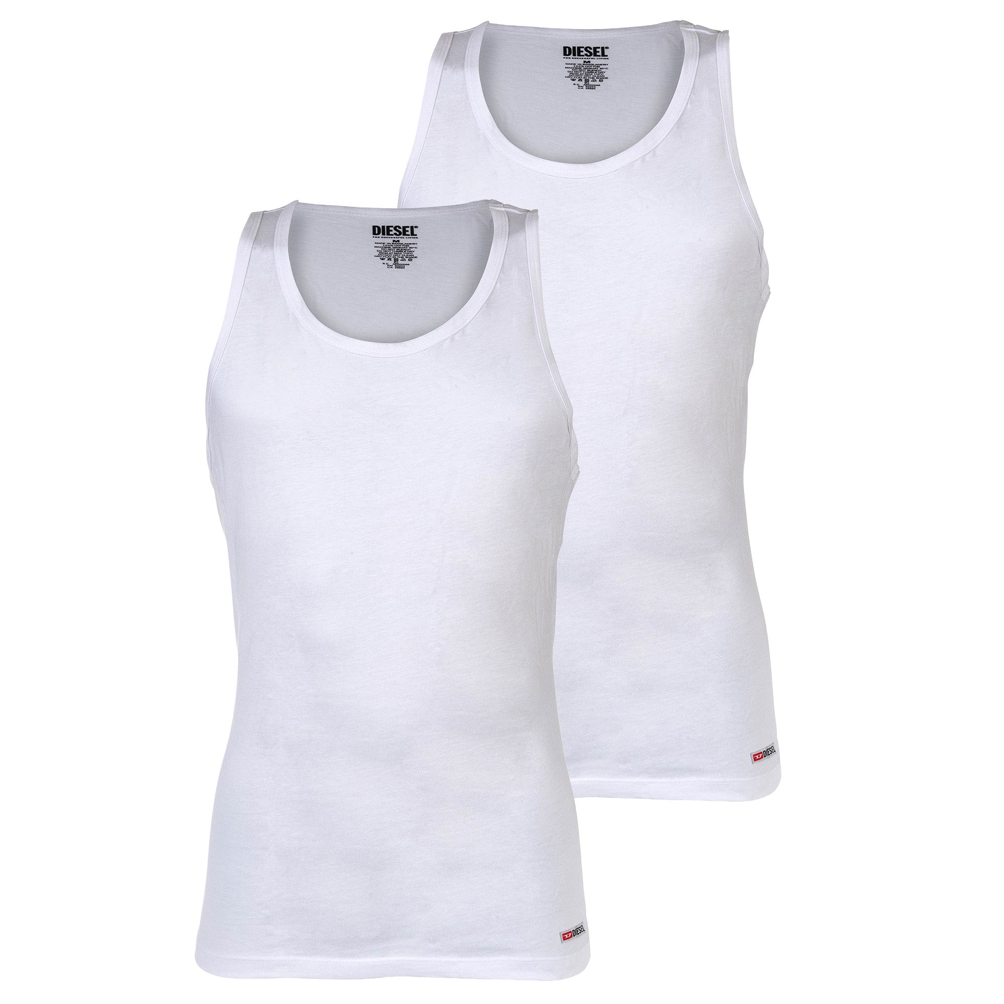 DIESEL Herren Unterhemden, 2er Pack - WALTY-D-CORE, Tanktop, ärmellos, Baumwolle