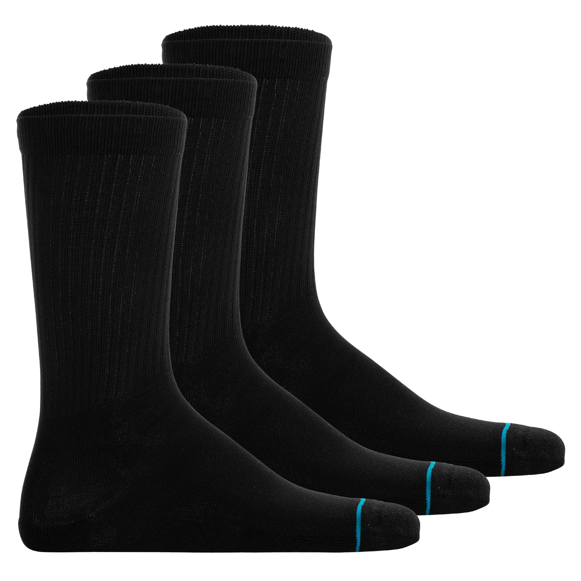 STANCE unisex socks 3-pack - Shelter, logo, crew socks, single-coloured