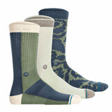 STANCE Unisex Socks, 3-Pack - All Terrain Crew, Logo, Performance Socks, Crew Socks