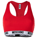 MOSCHINO Damen Bustier - Bra, Sport-BH, Racerback, Cotton Stretch, einfarbig