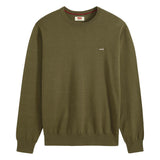 Levi's Herren Strickpullover - "Lightweight Housemark Sweater", Rundhals, Baumwoll-Mix