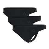 adidas Damen Strings, 3er Pack - Sport Active Seamless, Thongs, Unterwäsche, Logo, einfarbig