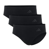 adidas Damen Slips, 3er Pack - Sport Active Seamless, Hipster, Unterwäsche, Logo, einfarbig