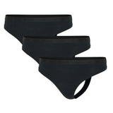 adidas Damen Strings, 3er Pack - Sport Active Essential, Low Rise Thong, Unterwäsche, Cotton Stretch, Logo, uni