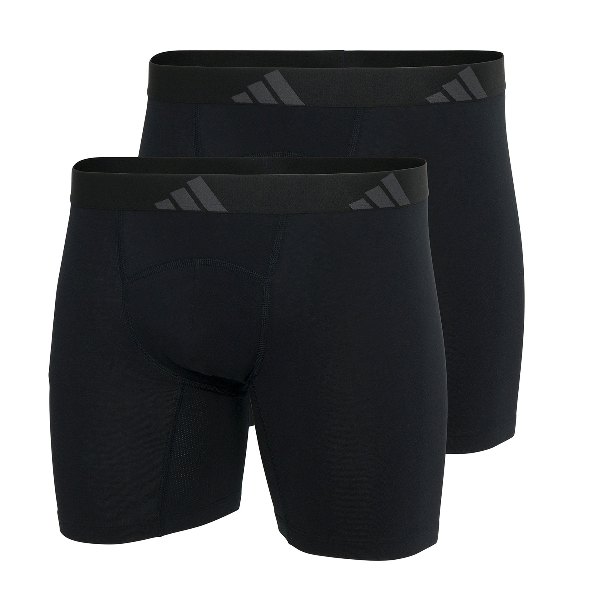adidas Herren Boxershorts, 2er Pack - Ergonomic Boxer Brief 2PK, Active Flex Cotton, Logo