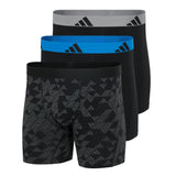 adidas Herren Boxershorts, 3er Pack - Boxer Briefs, Active Flex Cotton, Logo