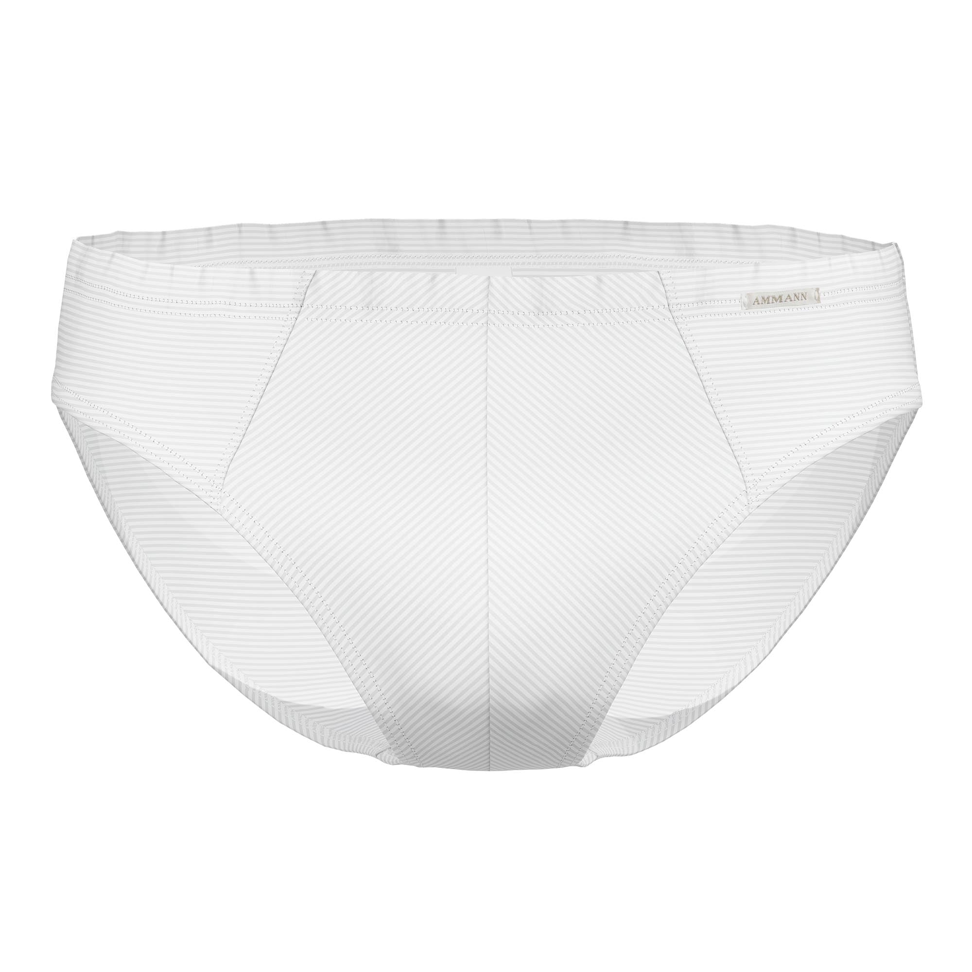 AMMANN Herren Slip - Mini Slip Cotton & More, Ton-in-Ton Streifen, Baumwollmischung
