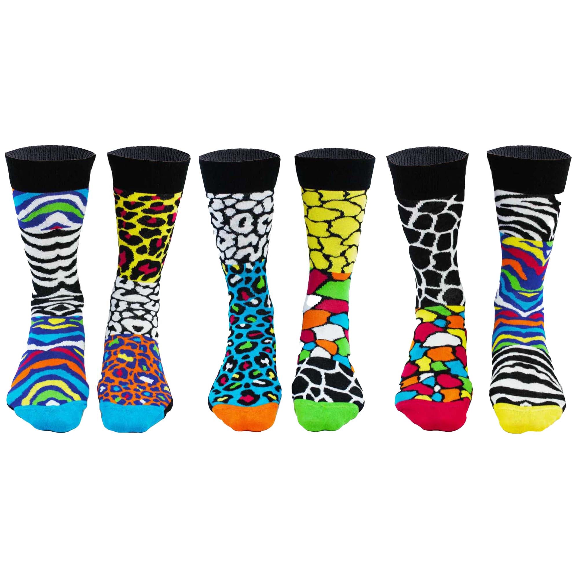 United Oddsocks Herren Socken, 6 Socken Pack - Strumpf, Mottomotive