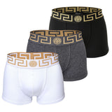 VERSACE Herren Trunks, 3er Pack - TOPEKA, Baumwolle, einfarbig
