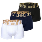 VERSACE Herren Trunks, 3er Pack - TOPEKA, Baumwolle, einfarbig