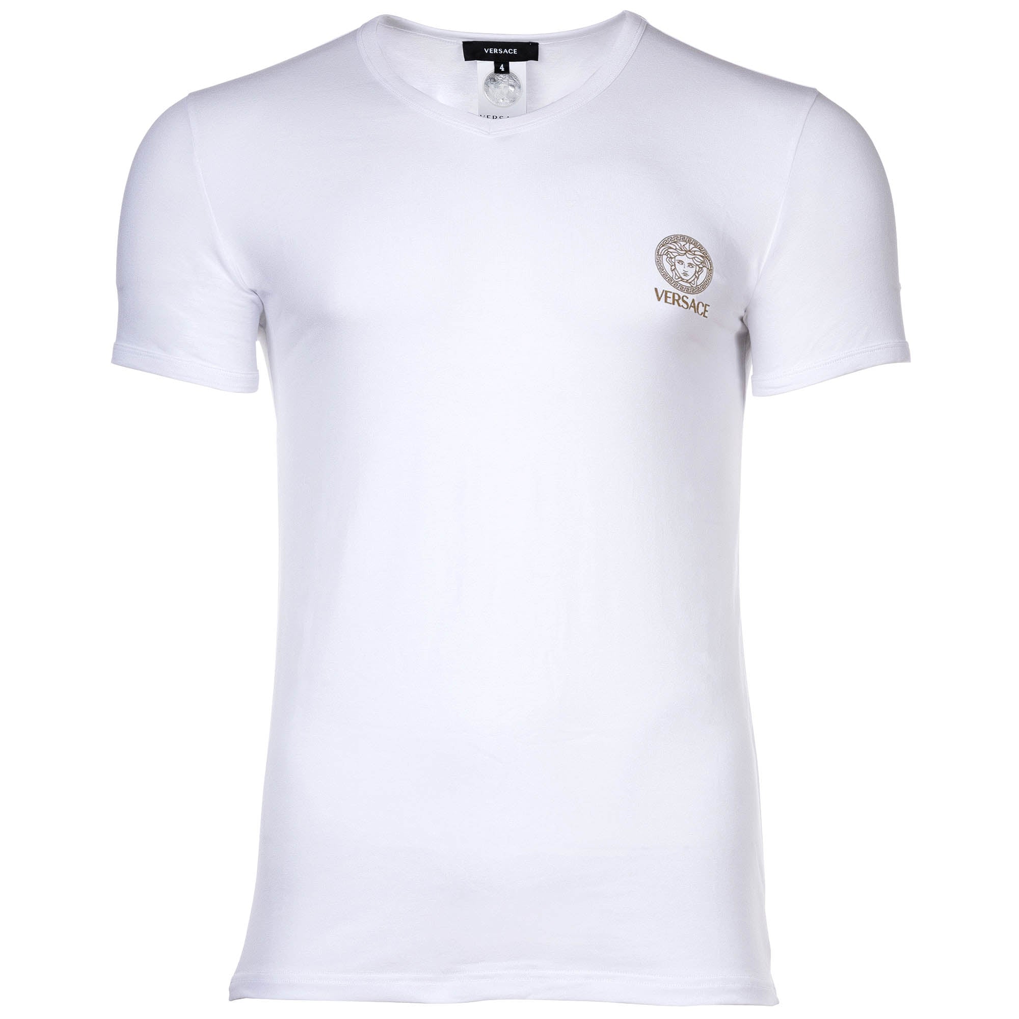 VERSACE Herren T-Shirt - TOPEKA, Unterhemd, V-Ausschnitt, Stretch Cotton