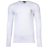 VERSACE Herren Shirt langarm - TOPEKA, Longsleeve, Rundhals, Stretch Cotton