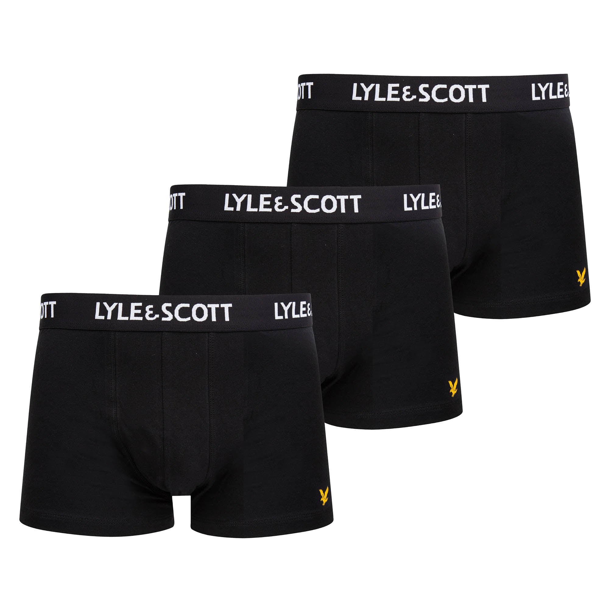 LYLE&SCOTT Herren Boxershorts, 3er Pack - Barclay Core Trunks, Baumwoll-Stretch