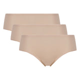 Chantelle Damen Shorty 3er Pack - SoftStretch, nahtlos, unsichtbar, Einheitsgröße
