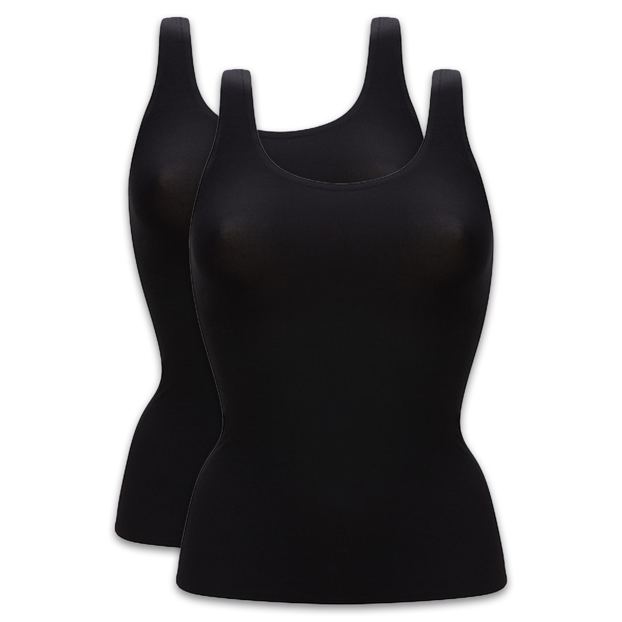 Chantelle Damen Top 2er Pack - Unterhemd, SoftStretch, nahtlos, Einheitsgröße 34-44