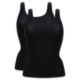 Chantelle Damen Top 2er Pack - Unterhemd, SoftStretch, nahtlos, Einheitsgröße 34-44