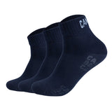 CAMP DAVID men's quarter socks, 3-pack - Action-Mesh Cotton Quarter 3P, logo