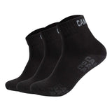 CAMP DAVID Herren Quartersocken, 3er Pack - Action-Mesh Cotton Quarter 3P, Logo