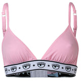 CHIARA FERRAGNI Damen Triangle BH, Bralette - Bügellos, Logobund, Cotton Stretch