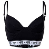 CHIARA FERRAGNI Damen BH, Bralette - mit Bügel, Logobund, Cotton Stretch