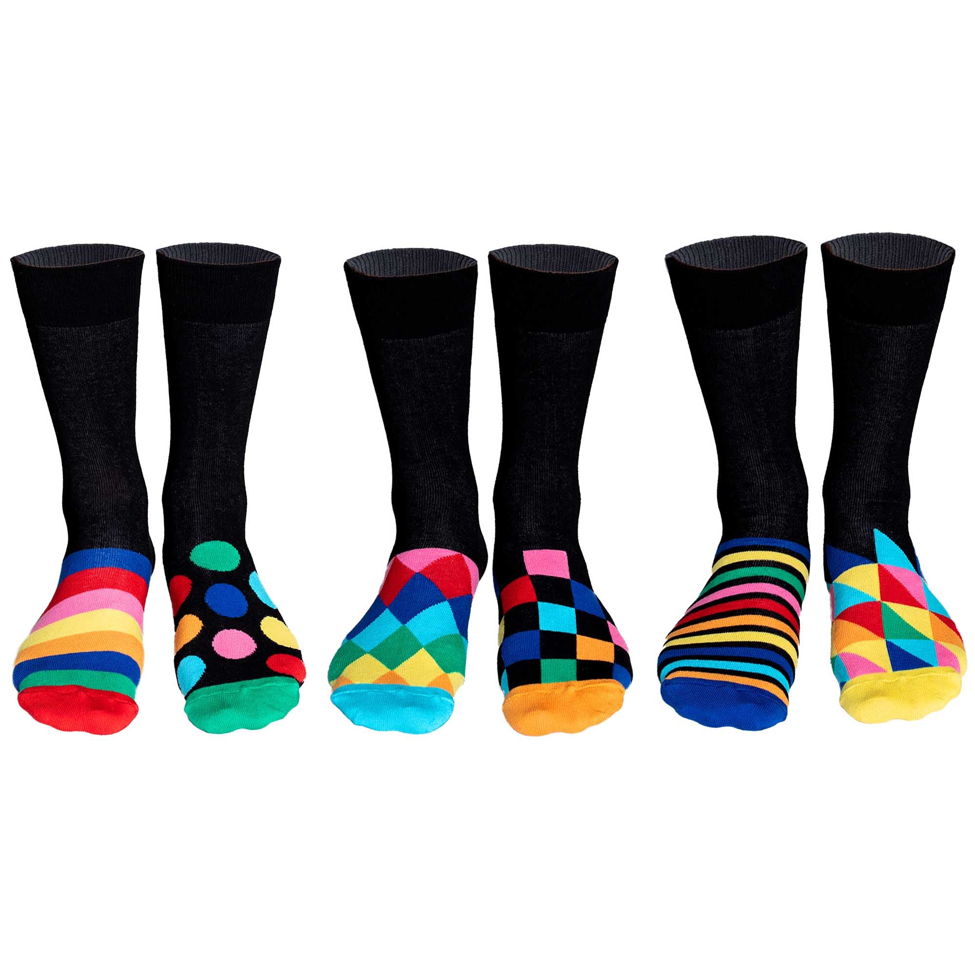 United Oddsocks Herren Socken, 6 Socken Pack - Strumpf, Mottomotive